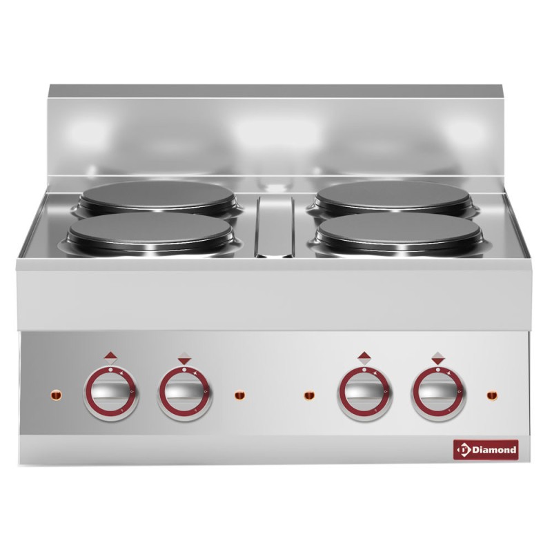 DIAMOND - Cuisinière électrique 4 plaques- 700mm