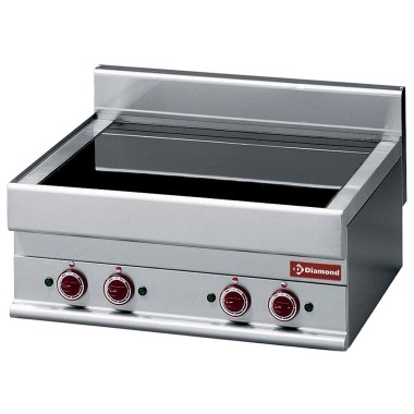 DIAMOND - Cuisinière électrique 4 foyers vitro-top-