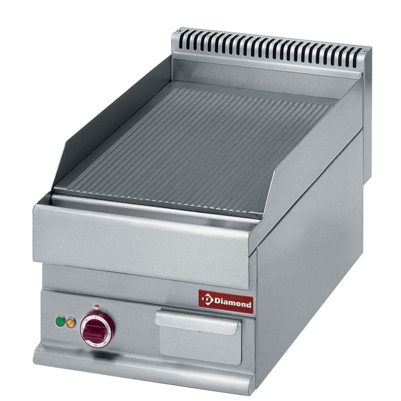 DIAMOND - Plaque de cuisson électrique rainurée - alpha 650