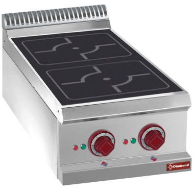 DIAMOND - Cuisinière électrique 2 foyers à induction