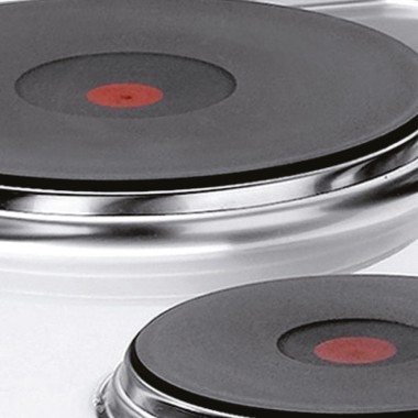 DIAMOND - Cuisinière électrique 2 plaques rondes -top-