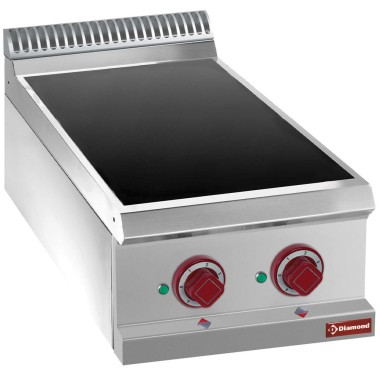 DIAMOND - Cuisinière électrique vitro 2 zones -top-