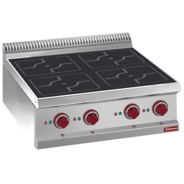 DIAMOND - Cuisinière électrique 4 foyers induction