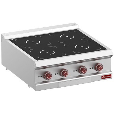 DIAMOND - Cuisinière électrique 4 foyers induction