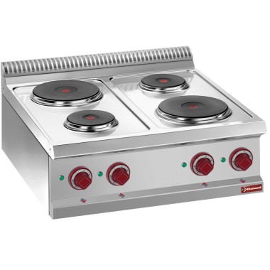 DIAMOND - Cuisinière électrique 4 plaques rondes