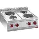 DIAMOND - Cuisinière électrique 4 plaques rondes