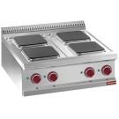 DIAMOND - Cuisinière électrique 4 plaques carrées