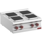 DIAMOND -Cuisinière électrique 4 plaques carrées