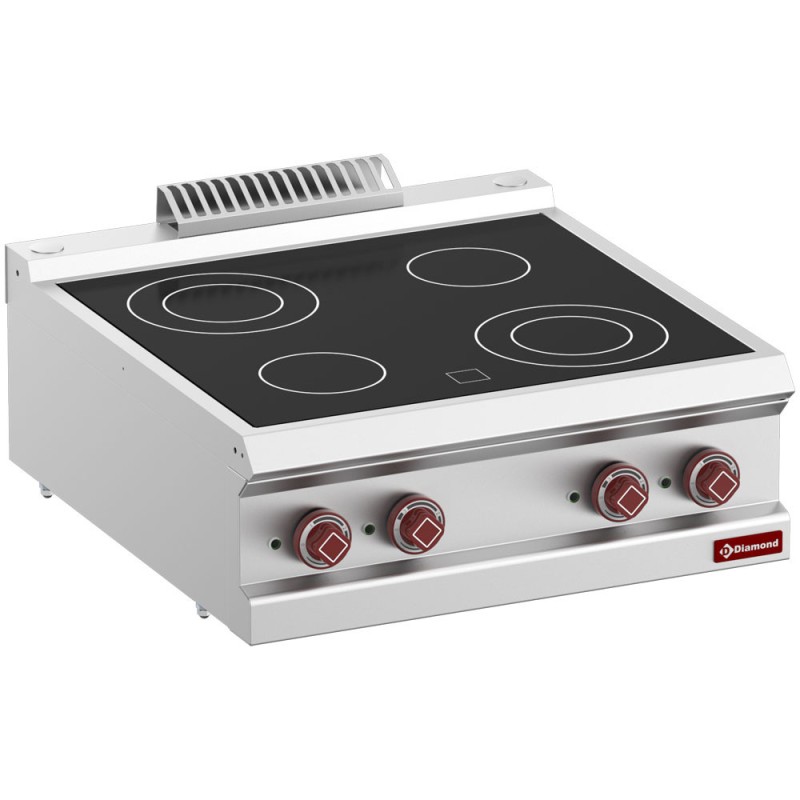 DIAMOND -Cuisinière électrique vitrocéramique 4 zones
