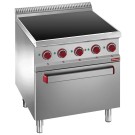 DIAMOND -Fourneau vitrocéramique 4 zones four-grill