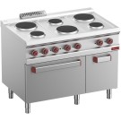 DIAMOND -Fourneau électrique 6 plaques rondes- four-grill