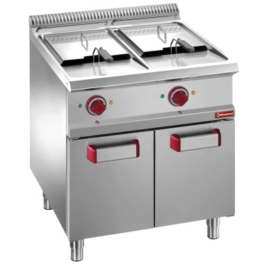 DIAMOND -Friteuse électrique 2 cuves 13 litres -armoire