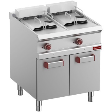 DIAMOND -Friteuse électrique 2 cuves 13 litres- armoire