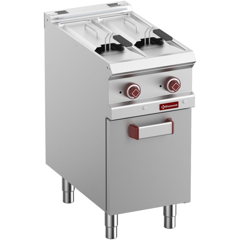 DIAMOND -Friteuse électrique 2 cuves 7 litres -armoire