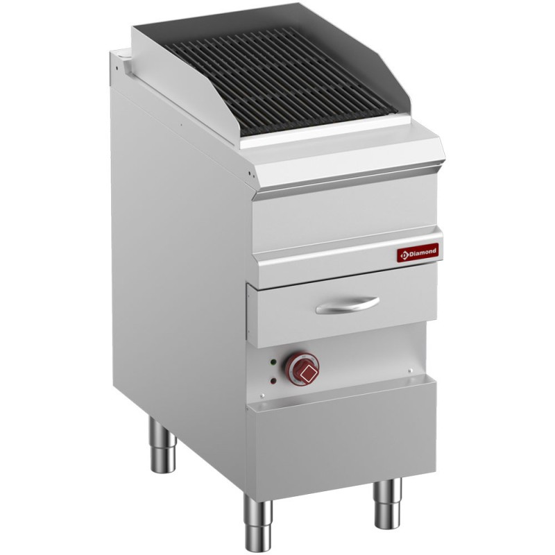 DIAMOND -Grill vapeur électrique fonte-double face- module 1/2