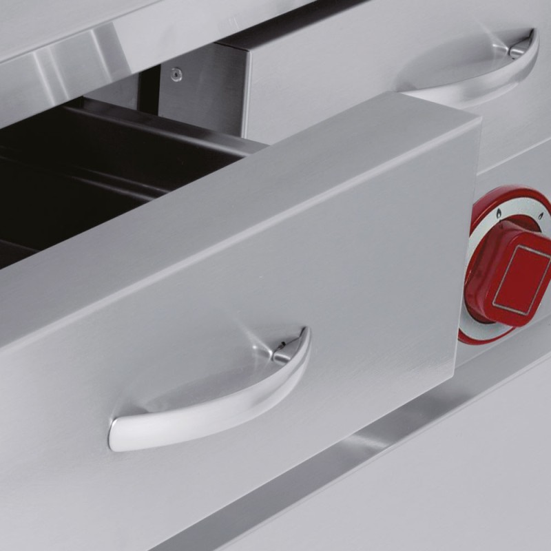 DIAMOND -Grill vapeur électrique fonte-double face-module 1/1