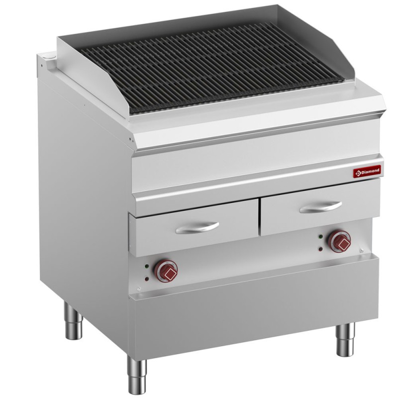 DIAMOND -Grill vapeur électrique fonte -double face-module 1/1