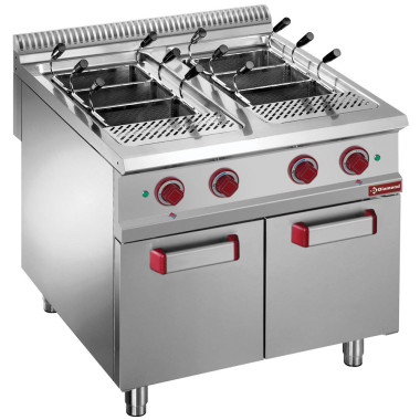 DIAMOND -Cuiseur à pâte électrique 2 cuves 40 litres sur meuble