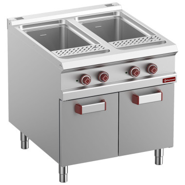 DIAMOND -Cuiseur à pâte électrique-2 cuves 40 litres sur meuble