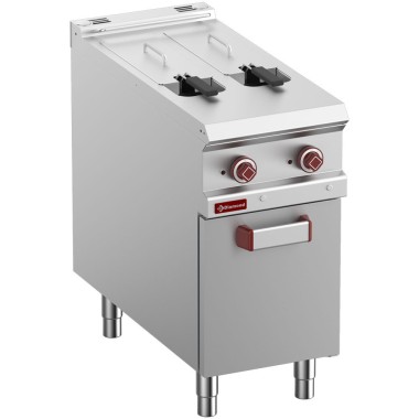 DIAMOND -Friteuse électrique 2 cuves 8 litres sur meuble