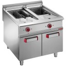 DIAMOND -Friteuse électrique 2 cuves 18 litres sur meuble