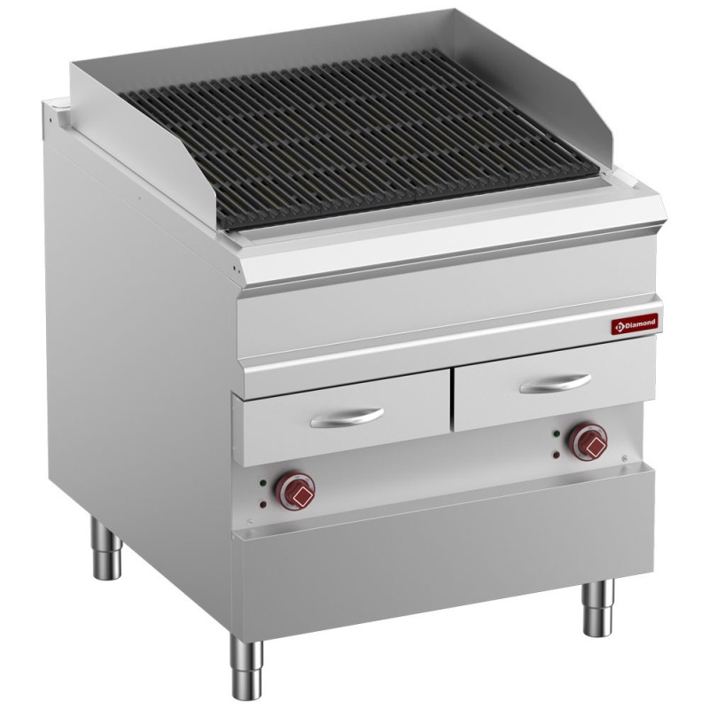 DIAMOND -Grill vapeur électrique fonte -double face-module 1/1