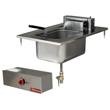 DIAMOND - Friteuse électrique 1 cuve 10 litres à encastrer