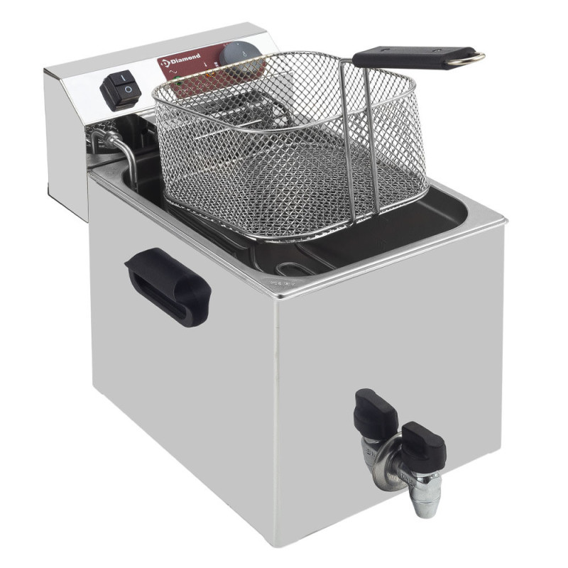 DIAMOND - Friteuse de table électrique 10 litres+ robinet