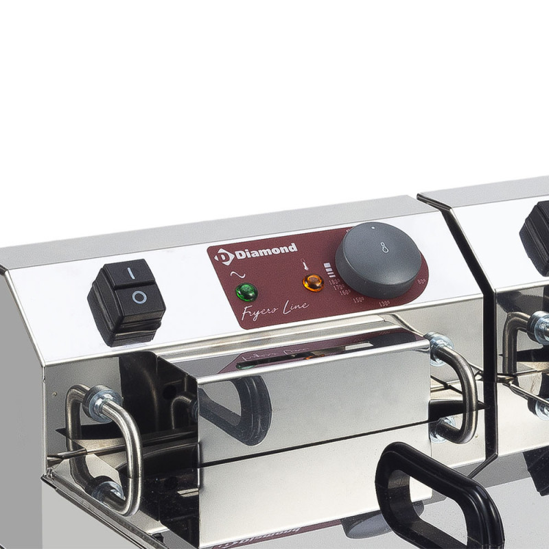 DIAMOND - Friteuse de table électrique 10 litres+ robinet