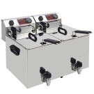 DIAMOND -Friteuse de table électrique 2x10 litres + robinet