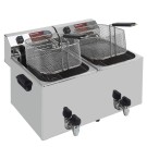 DIAMOND -Friteuse de table électrique 2x10 litres + robinet