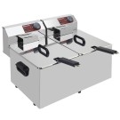 DIAMOND - Friteuse de table électrique 2x7 litres