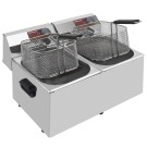 DIAMOND - Friteuse de table électrique 2x7 litres