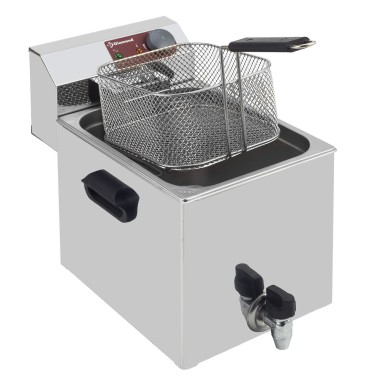DIAMOND -Friteuse de table électrique 8 litres +robinet
