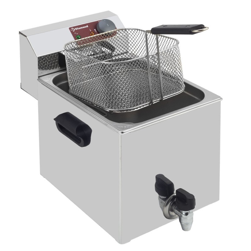 DIAMOND -Friteuse de table électrique 8 litres +robinet