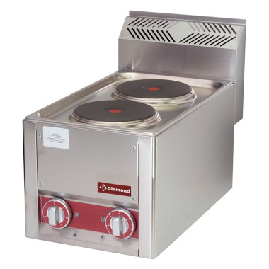 DIAMOND - Cuisinière électrique 2 plaques-top-