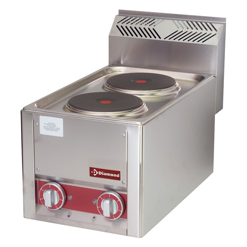 DIAMOND - Cuisinière électrique 2 plaques-top-