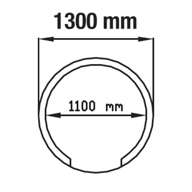 DIAMOND - Four à pizzas traditionnel à bois Ø 1100 mm
