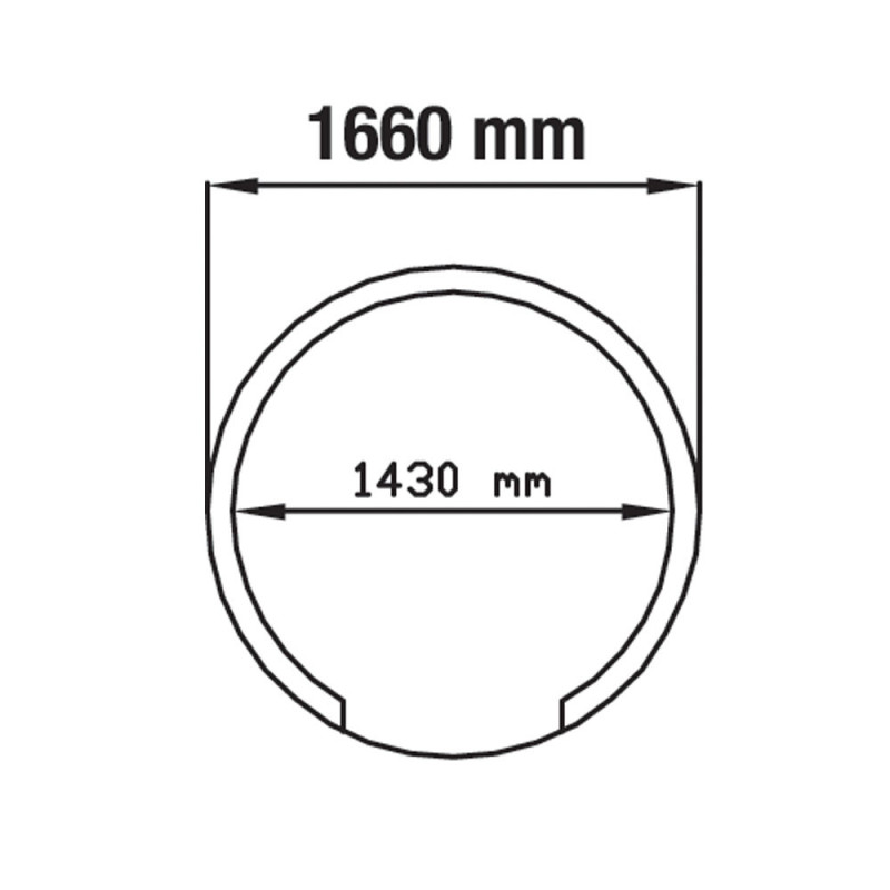 DIAMOND - Four à pizzas traditionnel à bois Ø 1450 mm