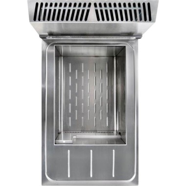 DIAMOND - Friteuse gaz- 1 cuve 16 litres sur meuble