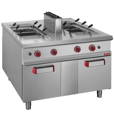 DIAMOND -Cuiseur à pâtes gaz-2 cuves 40 litres sur armoire