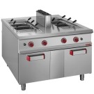 DIAMOND -Cuiseur à pâtes gaz-2 cuves 40 litres sur armoire