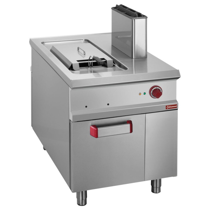DIAMOND -Friteuse gaz 1 cuve 18 litres sur armoire