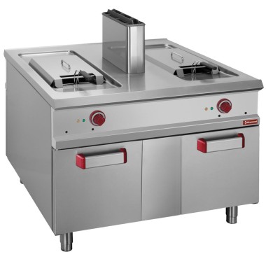 DIAMOND - Friteuse gaz 2 cuves 18 litres sur armoire