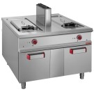 DIAMOND - Friteuse gaz 2 cuves 18 litres sur armoire