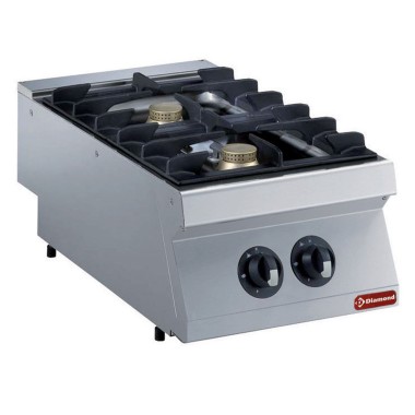 DIAMOND - Cuisinière gaz 2 feux-2x 5,5 kw -top-