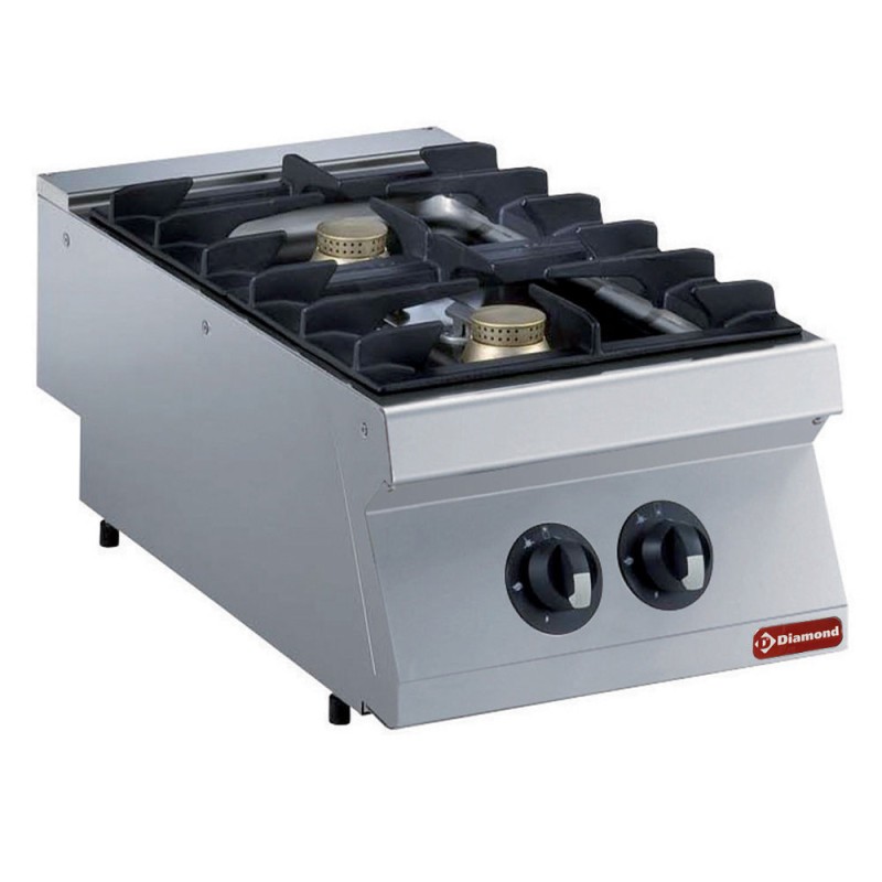 DIAMOND - Cuisinière gaz 2 feux-2x 5,5 kw -top-