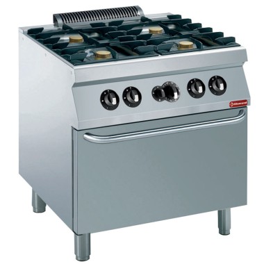 DIAMOND -Fourneau 4 feux 5,5 kw-four gaz GN2/1