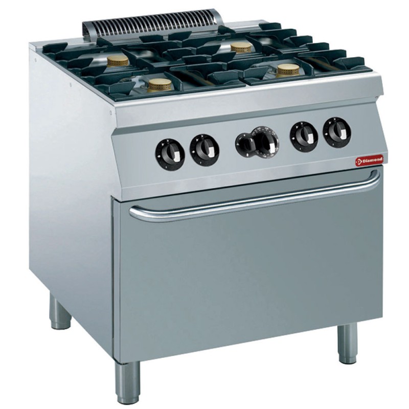 DIAMOND -Fourneau 4 feux 5,5 kw-four gaz GN2/1