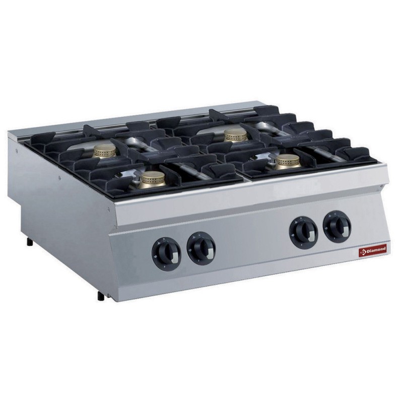 DIAMOND - Cuisinière gaz 4 feux-4x 5,5 kw -top-